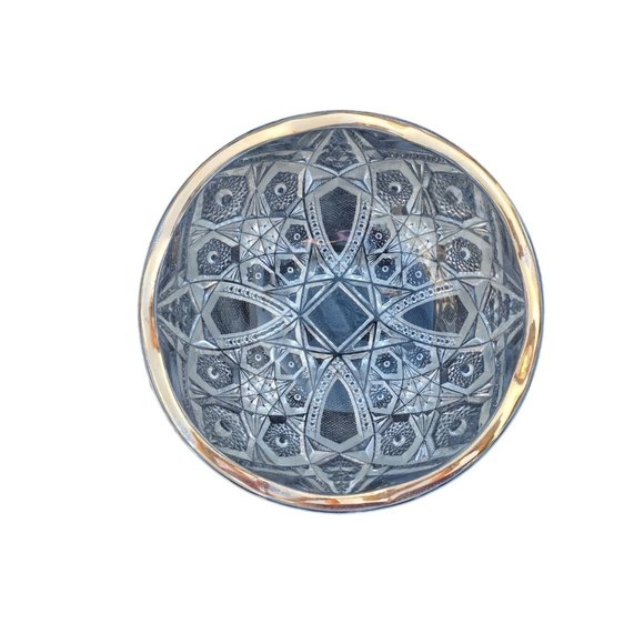 Vintage Jeannette Hospitality 22 Karate Trimmed Glassware Fentec Bowl G789‎ - Picture 4 of 6